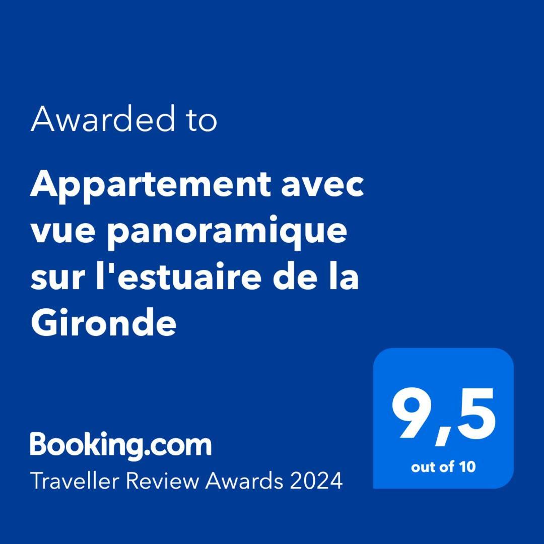 Appartement Avec Vue Panoramique Sur L'Estuaire De La Gironde Plassac  Kültér fotó